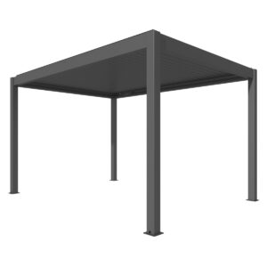MotionFlex 400 bioklimatikus pergola, fehér LED világítással, KÉSZLETRŐL AZONNAL!